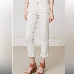 AG Adriano Goldschmied the Stevie Roll-Up 29 R white with embroidery